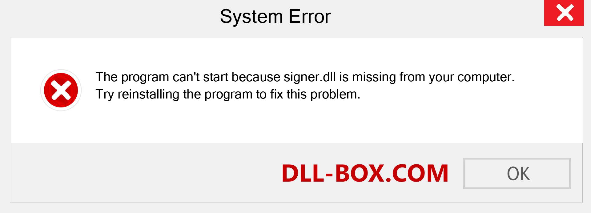  signer.dll file is missing?. Download for Windows 7, 8, 10 - Fix  signer dll Missing Error on Windows, photos, images